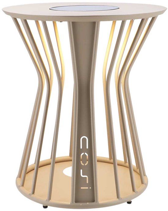 Cosi Fires Cosilumia loungetafel met verlichting Ø 52 x 60 cm - sandy beige