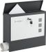 Merkloos Relaxdays Brievenbus met slot - 30 x 36 x 11 cm - krantenvak - 4 sleutels - antraciet