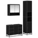 vidaXL Badkamermeubel Set Zwart Eiken 90 x 33 x 60 cm