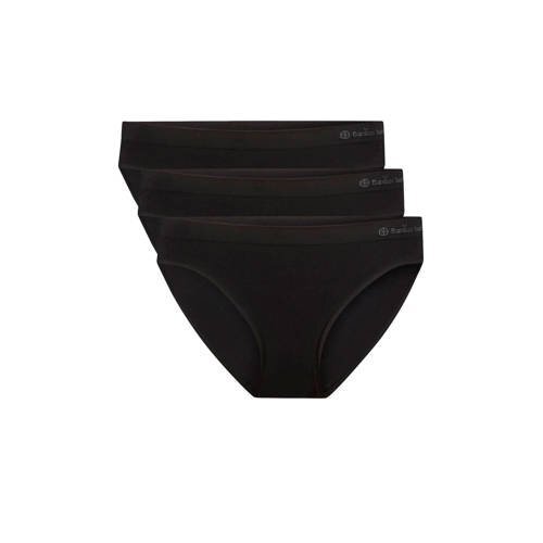 Bamboo Basics naadloze slip Tess met bamboe (set van 3) zwart