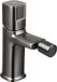 Laveo Tores Mat Grafiet Wastafel- en Toiletcombinatie met Laveo Click-Clack Afvoerplug