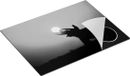 Chefcare Inductie Beschermer Silhouet Olifant Zonsondergang - Zwart Wit - 71x52 cm
