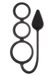 NS Novelties Renegade - NSN-1109-43 - 3 Ring Circus S - Penis-/testikelringen met anale plug - Diameter: plug 29 mm, zwart