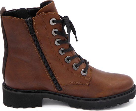 Remonte D8671 Cognac/Caramel Leather Women's Boots - Size 40