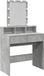 vidaXL Kaptafel met LED 80x41x144,5 cm betongrijs