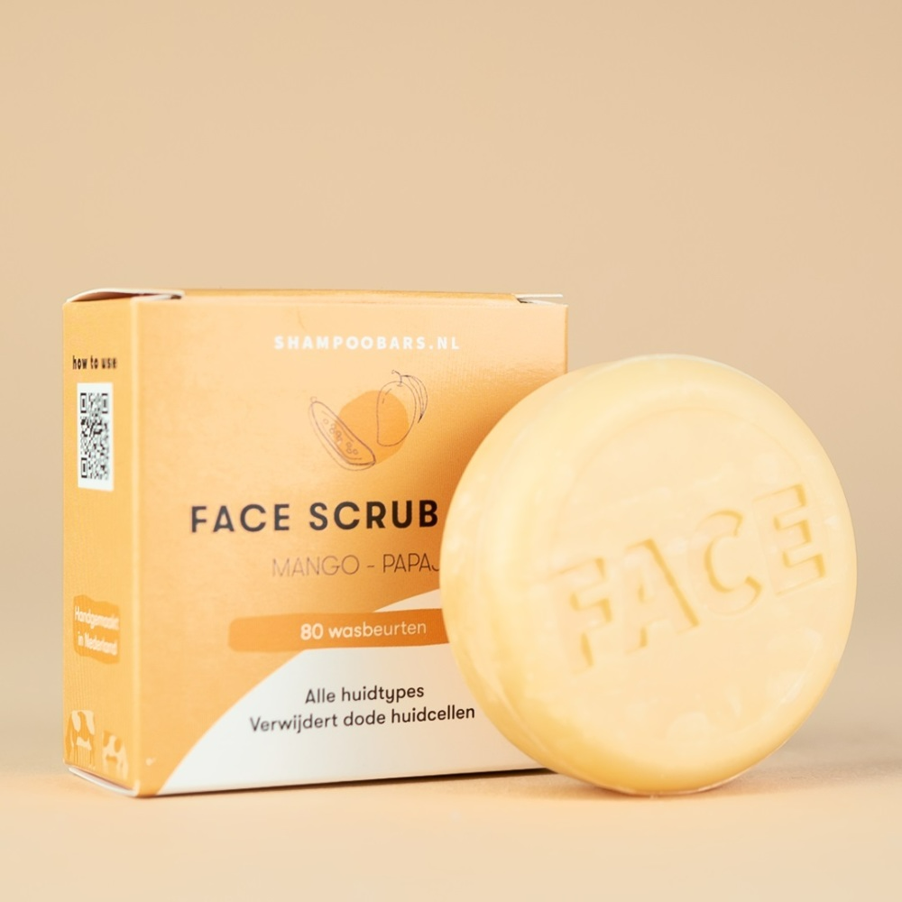 Shampoo Bars Gezichtsscrub Mango en Papaja