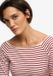 Superdry Bardot Off-shoulder Top Dames Lange mouwen shirts Bordeaux Red Stripe