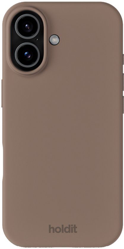 Holdit Silicone Case geschikt voor Apple iPhone 17 - Mocha Brown