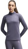Puma Velocity Cloudspun Sweatshirt Met Halve Rits Grijs XS Vrouw