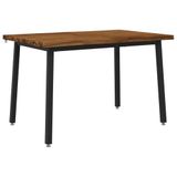 vidaXL - 120 x 70 x 75 cm Massief Acaciahout Naturel en Zwart