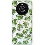 Huawei Honor X9 4G Bedrukt siliconen hoesje Feuilles de monstera
