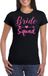 Bellatio Decorations Vrijgezellenfeest T-shirt dames - bride squad - zwart - roze glitter - bruiloft XXL