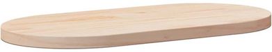 vidaXL Tafelblad 90x45x2,5 cm massief grenenhout ovaal