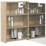 vidaXL Badkamerspiegelkast Sonoma Eiken 43 x 16 x 62.5 cm