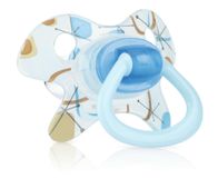 Nuby Geo Orthodontische fopspeen - Blauw - 0-6 maanden