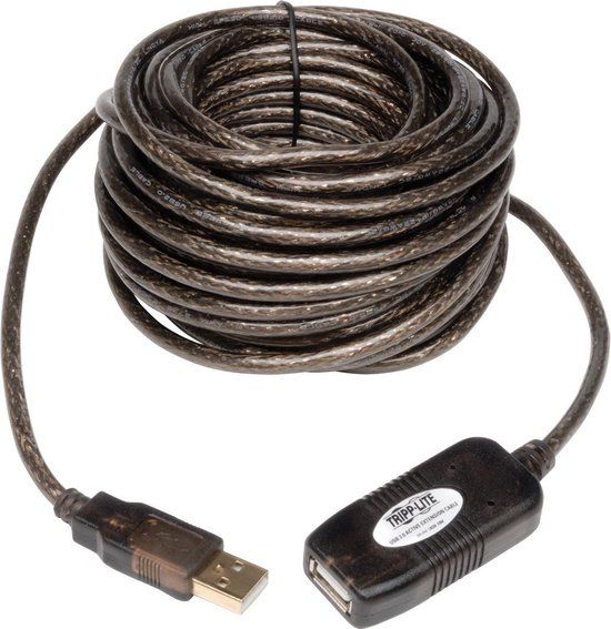 Tripp Lite U026-10M USB-kabel USB A Mannelijk Vrouwelijk Grijs