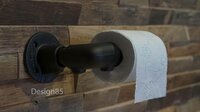 Design85 - WC rolhouder - industrieel - zwart - EAN: 8719324407632