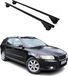Omac Barres de toit pour Volvo V50 2004-2012 – Tüv / Din 75302:2019 – Antivol inclus – Charge max 75 kg – 2 barres noir