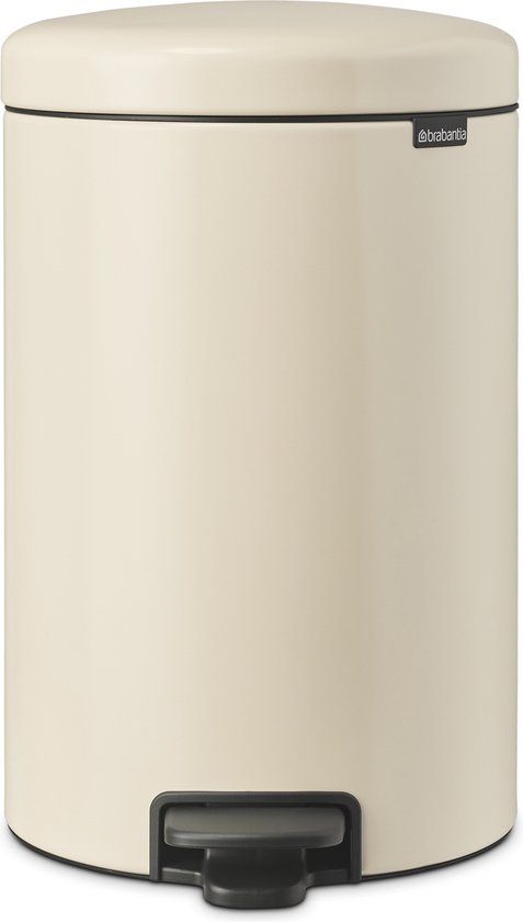 Brabantia NewIcon Prullenbak - 20 liter - Soft Beige - Pedaalemmer