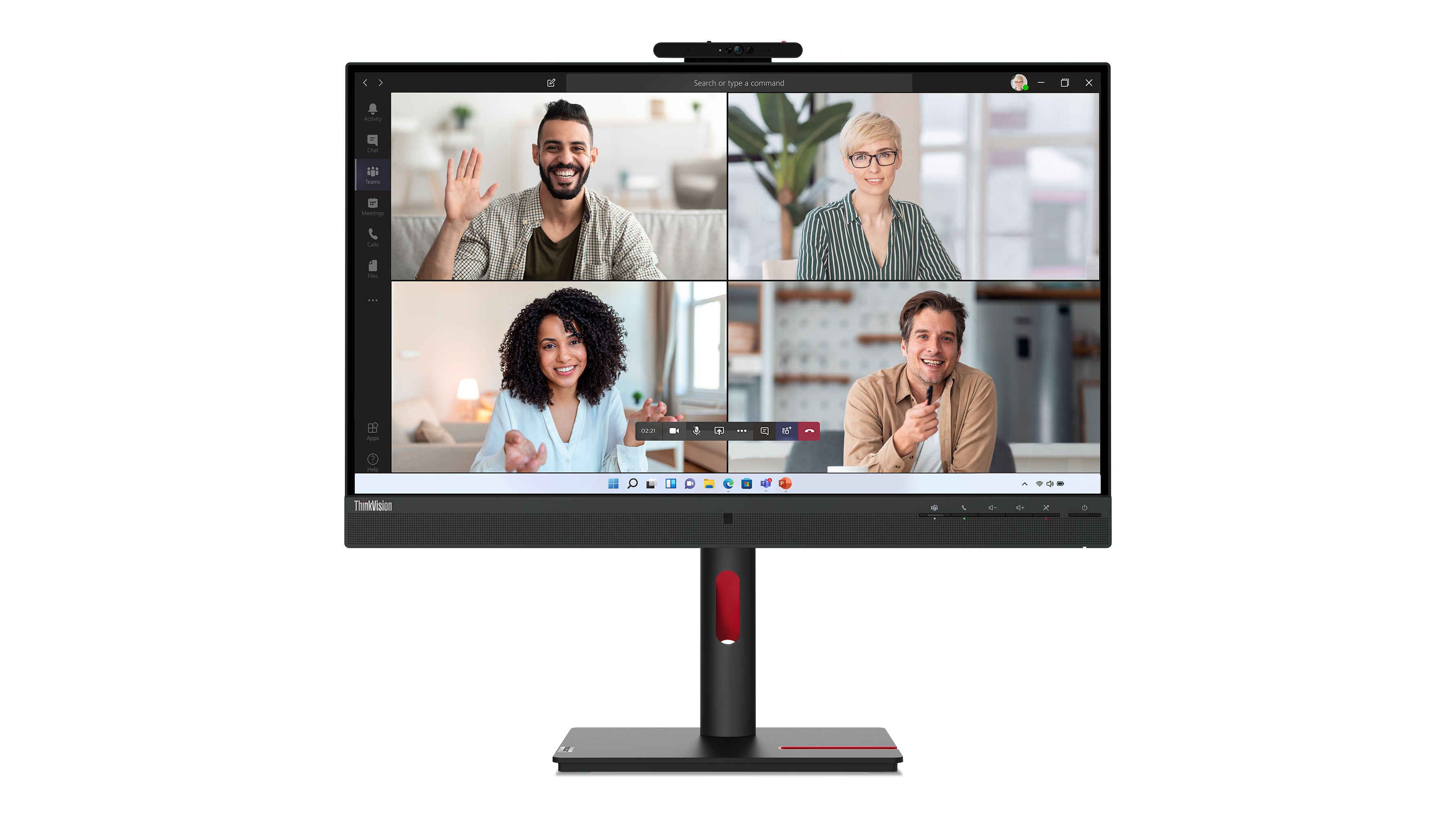 Lenovo ThinkVision T27hv-30 27" Quad HD Monitor - 75Hz, IPS, USB-C, Webcam