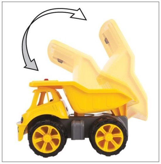 BIG Power Worker Maxi Kiepwagen - Loopauto - Geel - 3+ jaar