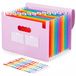 Diboniur Trieur 12 Compartiments A4, Rangement Papier Administratif Violet