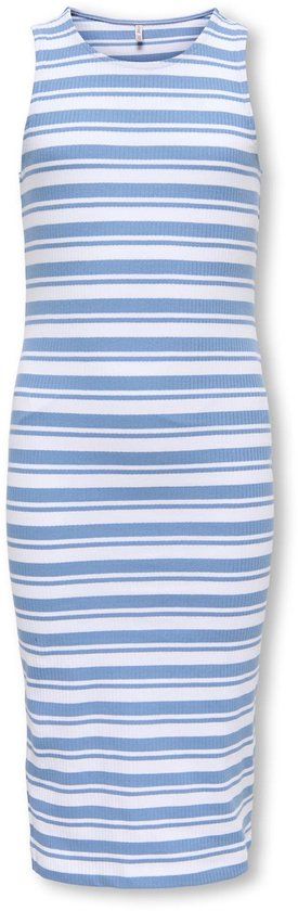 ONLY KIDS KOGBELFAST LIFE STRIPE SL MIDI DRESS JRS Meisjes Jurk