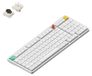 NuPhy Air100 V3 Sans fil Mécanique Clavier, Bluetooth/2,4 GHz/USB-C, Disposition QWERTY - Nova White / Brown, nano-versie