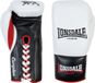 Lonsdale Campton bokshandschoenen van leer voor heren, wit/zwart/rood