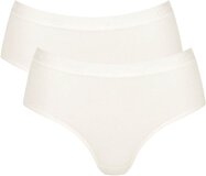 Sloggi Go casual dames midi 2 pack silk white xxl