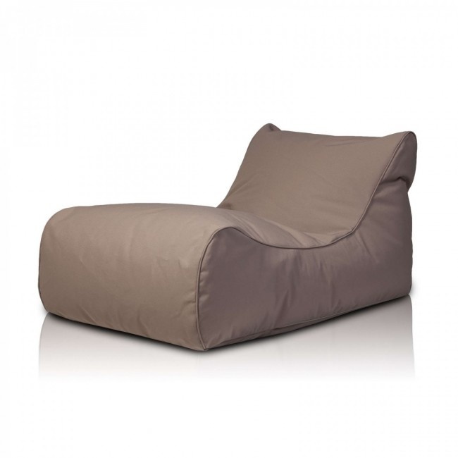 Viking Choice Luxe outdoor relax poef - bruin - wasbare polyester hoes