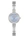 Guess Lovey GW0655L4 Montre à quartz analogique pour femme en acier inoxydable 27 mm Bracelet en acier inoxydable argenté 3 bar Couleur du cadran : bleu