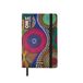 Mitama AFRO Notitieboek met zakformaat grafische kaart, memobook, soft touch cover, binnenzak + potlood inbegrepen, gelinieerd blad, 9 x 14 cm