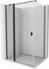 Mexen Mist T cabine de douche battante 100 x 85 , transparent, noir