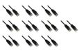 LINK LK6U010BLS10 - netwerkkabel categorie 6 onafgeschermd utp kleur zwart halogeenvrij mt 1 slim verpakking van 10 stuks