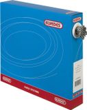 Elvedes binnenkabel 2250 mm roestvrij staal ø1,1 mm N-nippel ø4 × 4 (100 stuks) - Zilver