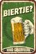 waakbord Plenty Gifts waakbord - Biertje - decoratief metalen wandbord - Nederlandse versie - A4 formaat - 21 x 29,7 cm