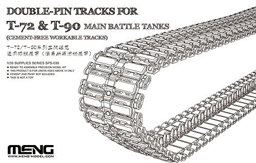 meng SPS-030 modelbouwaccessoires Double-pin Tracks voor T-72 en T-90 Main Battle Tanks Cement-Free Work, spel