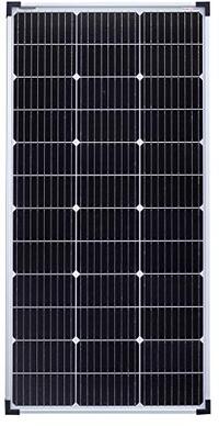 EnjoySolar PERC Mono Zonnepaneel, 100 W, 12 V, fotovoltaïsche module, 166 mm x 166 mm, monokristallijne zonnecel met 9 busbars, ideaal voor camper, tuinhuisjes, boot