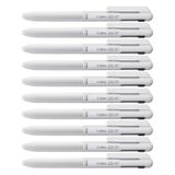 Pentel BXAW375W Calme multifunctionele stift, 2 balpenvullingen 0,35 mm (zwart/rood) en 1 vulpotloodvulling 0,5 mm, duidelijk gedempt klikgeluid, navulbaar, 1 VE = 10 stuks