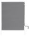 Store occultant pour balcon - Store vertical - 140 x 240 cm - Résistant aux UV - Protection contre le vent - Commande par cordon - Gris foncé