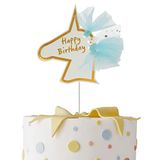 PARTY TIME KK2649 Eenhoorn taarttopper met manen, meerkleurig, 5 stuks