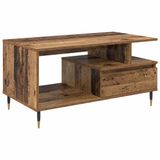 vidaXL Salontafel, oud hout, 90 x 49 x 45 cm