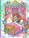 Princess Coloring Book: Magical Fairy Tale Scenes of Royalty, Cute Unicorns, and Castle Adventures | 50 Creative Coloring Pages for Kids Ages 4-8