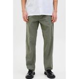 JACK & JONES PANTS STUDIO JPSTKANE relaxed casual broek met linnen olijfgroen