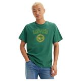 Levi's Ss Relaxed Fit Tee Varsity Logo Patch Bi Maat: XS | T-shirts met Print Outlet | Heren | Groen
