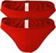 HOM Slip Set van 2 Rood Mannen L Microvezel Effen