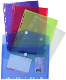 EXACOMPTA documententas A4 transparant PP met klittenband (5 stuks)