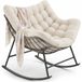 tectake® Wicker fauteuil - Beige