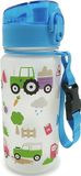 Puckator Little Tractors Pop Top 350ml Breukbestendige Kinder Drinkfles schoolbeker drinkbeker kind tractor Blauw